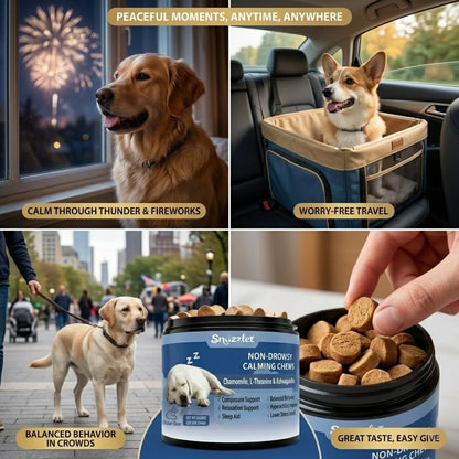 Melatonin for Dogs, Dog Melatonin Calming Chews for Small and Large Dogs - Natural Sleep Aid for Anxiety-120 Soft Chews
