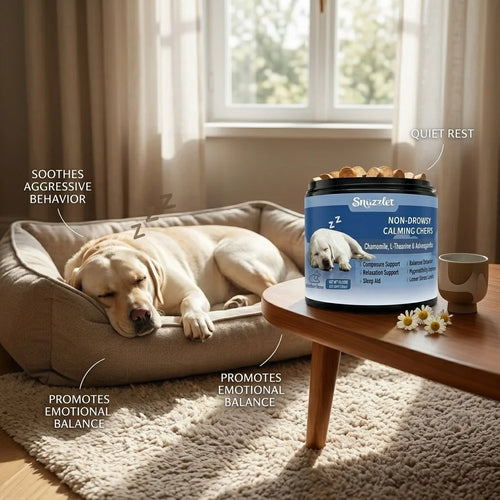 Melatonin for Dogs, Dog Melatonin Calming Chews for Small and Large Dogs - Natural Sleep Aid for Anxiety-120 Soft Chews