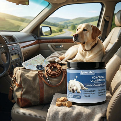 Melatonin for Dogs, Dog Melatonin Calming Chews for Small and Large Dogs - Natural Sleep Aid for Anxiety-120 Soft Chews